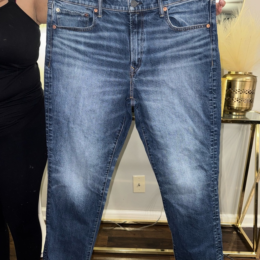 Women blue jeans